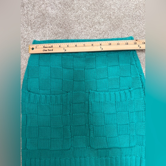 Staud - Knit Dunes Mini Skirt in Seaglass (Teal) - size Small - New with Tags - Picture 6 of 13